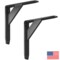 Jetstream Solid Heavy Duty Low Profile Welded Countertop Support Shelf Brackets